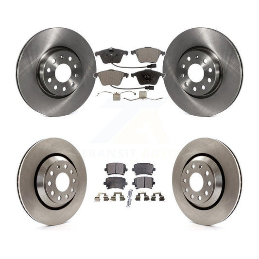 Disc Brake Rotors And Ceramic Pads Front Rear Kit For Volkswagen CC R32