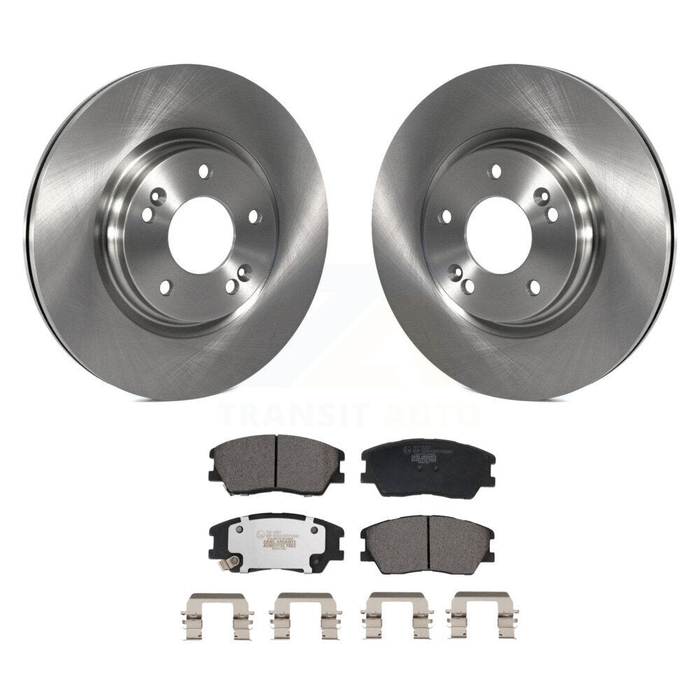 Disc Brake Rotors And Ceramic Pads Front Kit For Kia Soul EV
