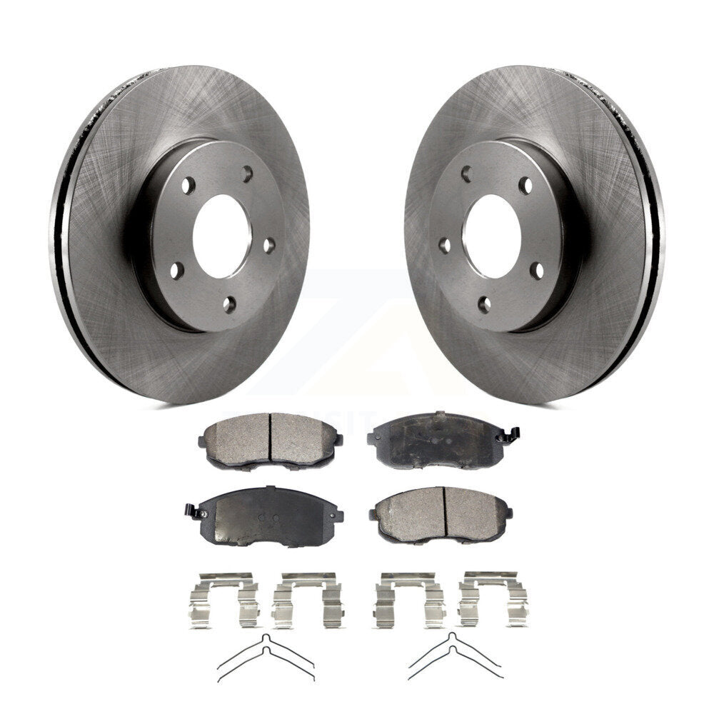 Disc Brake Rotors And Ceramic Pads Front Kit For 1999 Nissan Maxima From 04