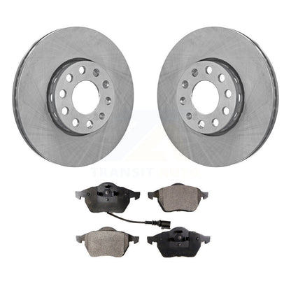 Disc Brake Rotors And Ceramic Pads Front Kit For Audi A6 Quattro 100