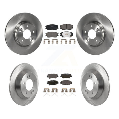 Brake Rotor Ceramic Pad Front Rear Kit For 20-22 Kia Soul 1.6L with Turbocharged