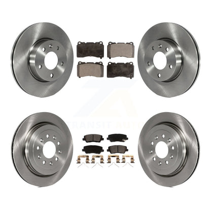 Disc Brake Rotors And Ceramic Pads Front Rear Kit For 2019 Cadillac ATS Base