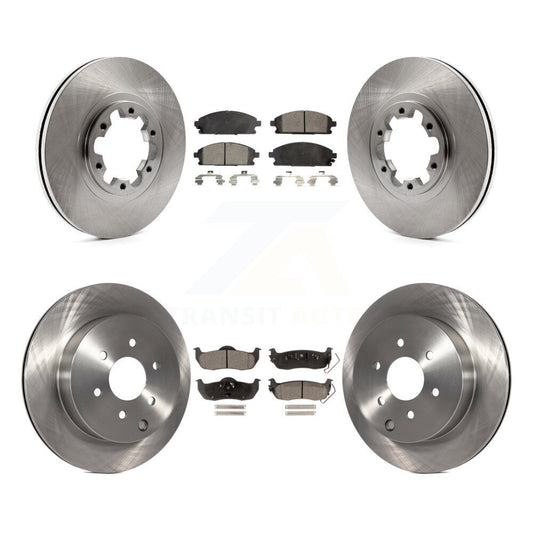 Brake Rotor & Ceramic Pad Front Rear Kit For 2004 Nissan Pathfinder From 08