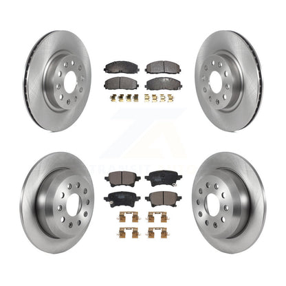 Disc Brake Rotors And Ceramic Pads Front Rear Kit For Jeep Wrangler
