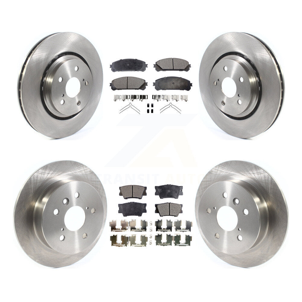 Disc Brake Rotors And Ceramic Pads Front Rear Kit For 2022 Toyota Camry TRD