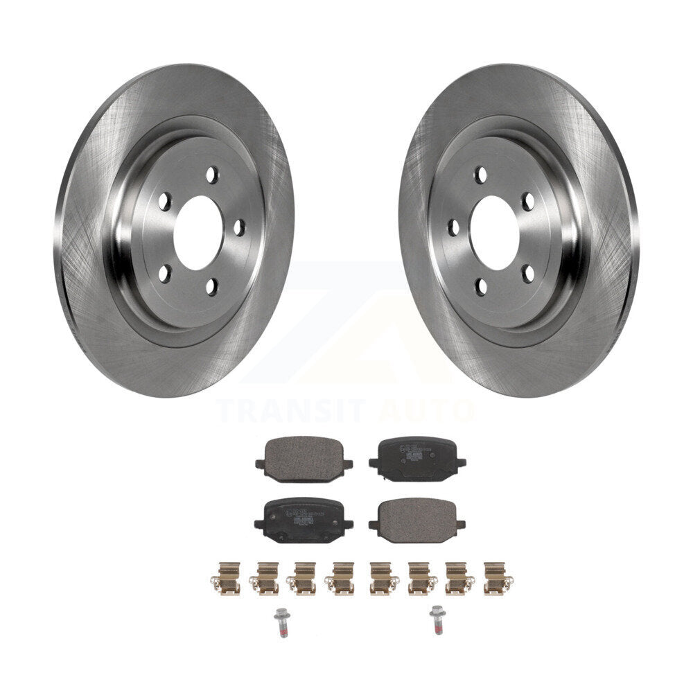 Disc Brake Rotors And Ceramic Pad Rear Kit For 2022-2024 Ford Explorer 3.0L/2.3L