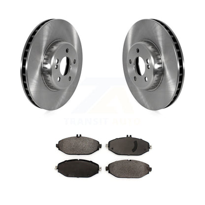 Brake Rotor & Ceramic Pad Front Kit For Mercedes-Benz C300 Without Sport Package