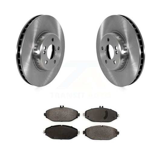 Brake Rotor & Ceramic Pad Front Kit For Mercedes-Benz C300 Without Sport Package