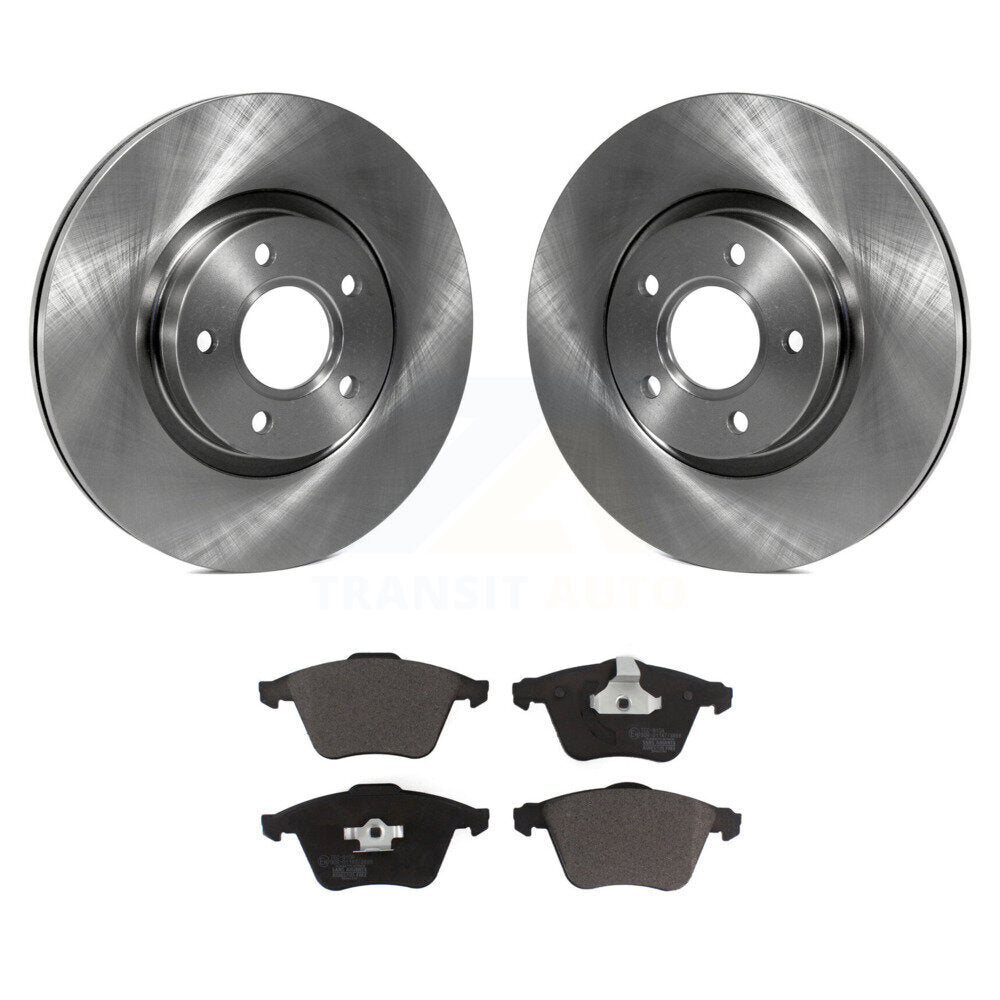 Disc Brake Rotors And Ceramic Pads Front Kit For Volvo S40