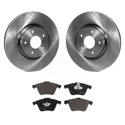 Disc Brake Rotors And Ceramic Pads Front Kit For Volvo S40