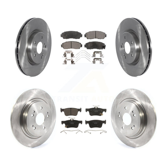 Disc Brake Rotors And Ceramic Pads Front Rear Kit For 2019-2021 Acura RDX