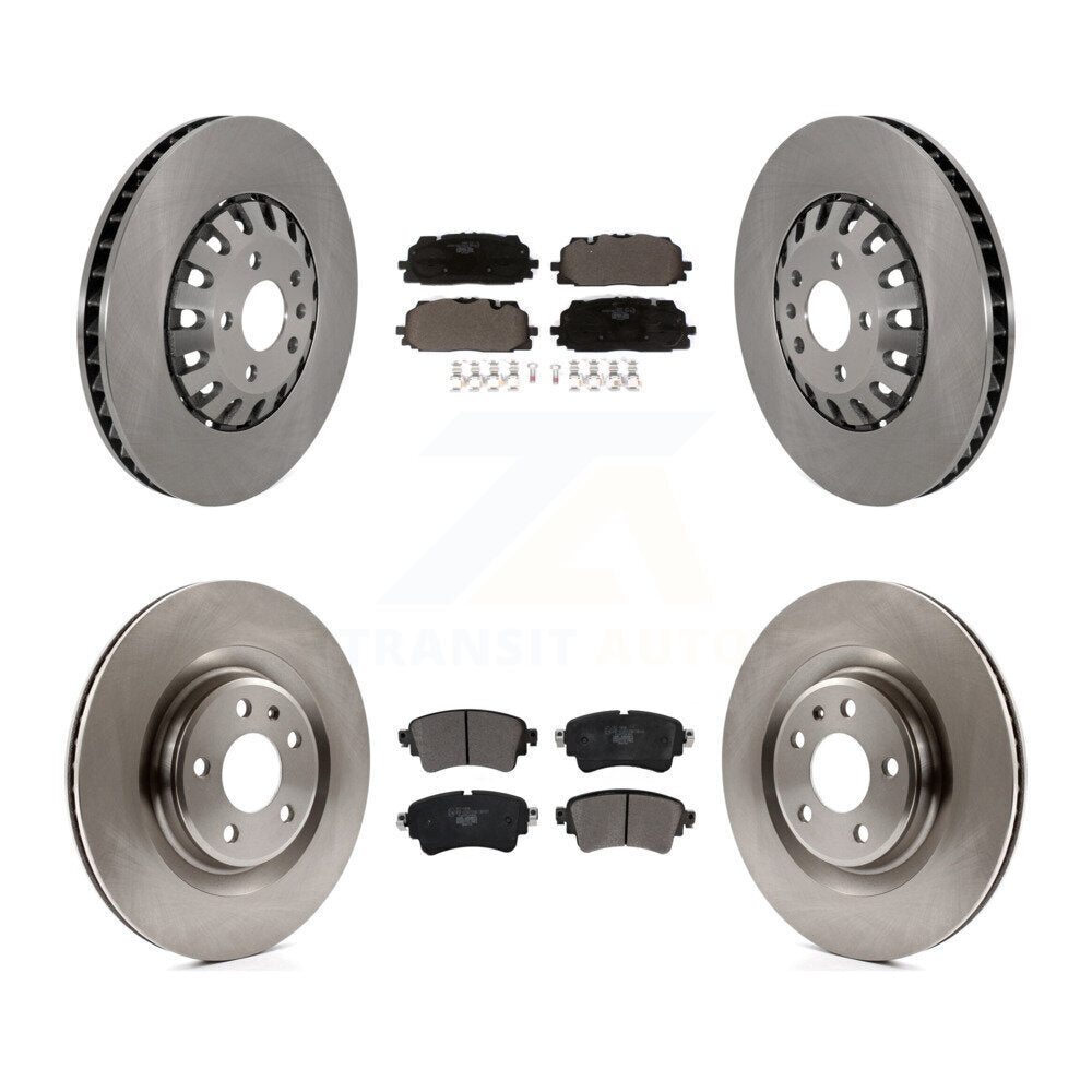 Disc Brake Rotor And Ceramic Pad Front Rear Kit For Audi A6 Quattro A7 Sportback
