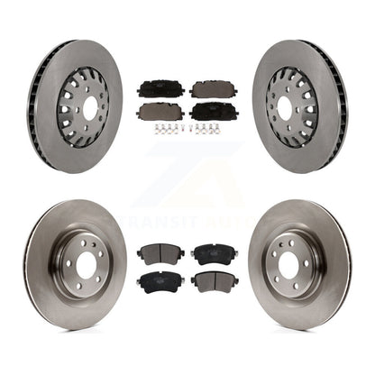 Disc Brake Rotor And Ceramic Pad Front Rear Kit For Audi A6 Quattro A7 Sportback