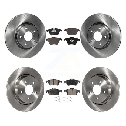 Disc Brake Rotors And Ceramic Pads Front Rear Kit For Volvo S40