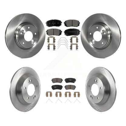 Disc Brake Rotors And Ceramic Pads Front Rear Kit For Hyundai Kona