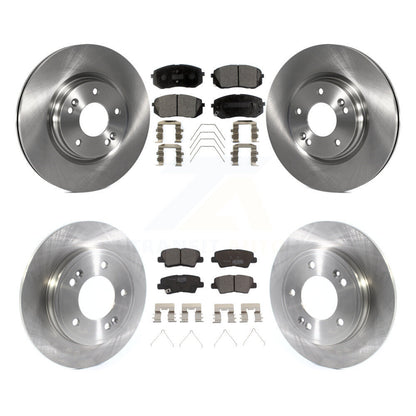 Brake Rotor And Ceramic Pad Front Rear Kit For Kia Forte Hyundai Veloster Forte5