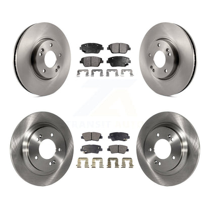 Disc Brake Rotors And Ceramic Pads Front Rear Kit For Hyundai Sonata