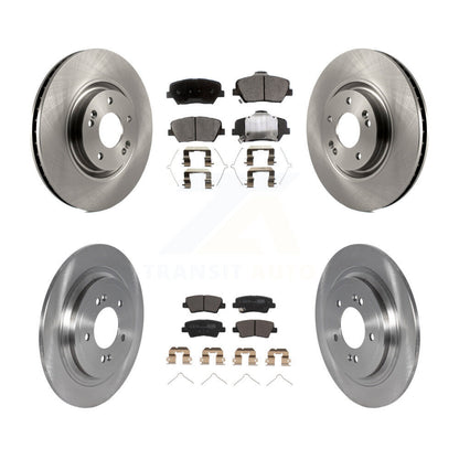 Disc Brake Rotors And Ceramic Pads Front Rear Kit For 2019-2020 Hyundai Nexo