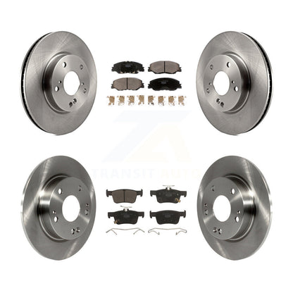 Disc Brake Rotors And Ceramic Pads Front Rear Kit For Honda Civic