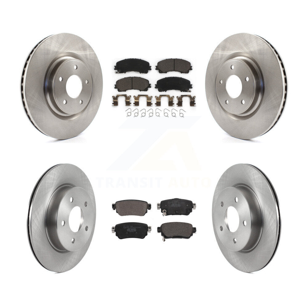 Disc Brake Rotors And Ceramic Pads Front Rear Kit For Nissan Rogue