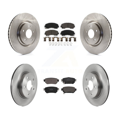 Disc Brake Rotors And Ceramic Pads Front Rear Kit For Nissan Rogue
