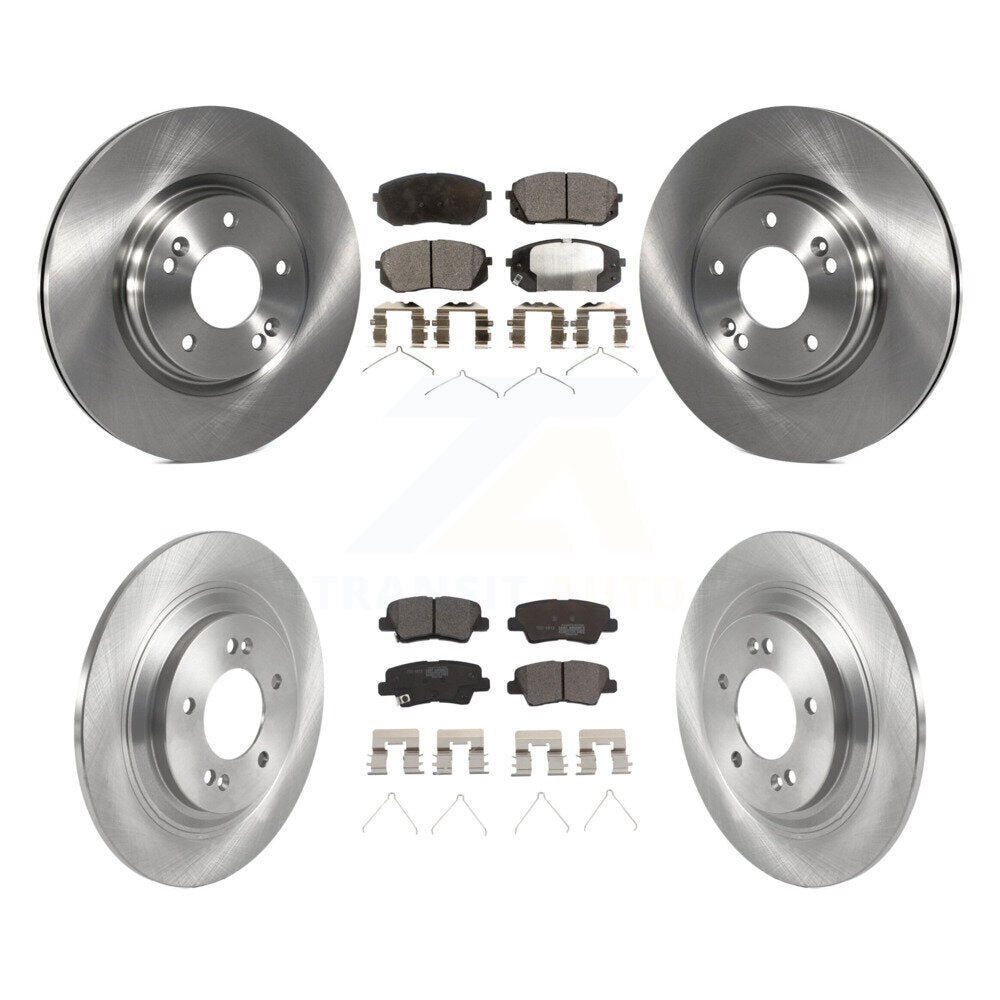 Brake Rotor And Ceramic Pad Front Rear Kit For Hyundai Kona Electric Kia Niro EV