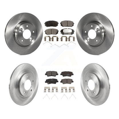 Brake Rotor And Ceramic Pad Front Rear Kit For Hyundai Kona Electric Kia Niro EV