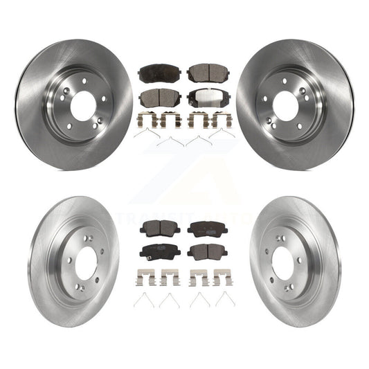 Brake Rotor And Ceramic Pad Front Rear Kit For Hyundai Kona Electric Kia Niro EV