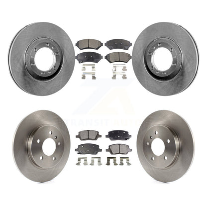 Brake Rotor And Ceramic Pad Front Rear Kit For 2005 Pontiac Montana SV6 with FWD