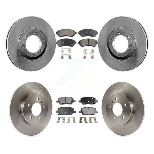 Brake Rotor And Ceramic Pad Front Rear Kit For 2005 Pontiac Montana SV6 with FWD
