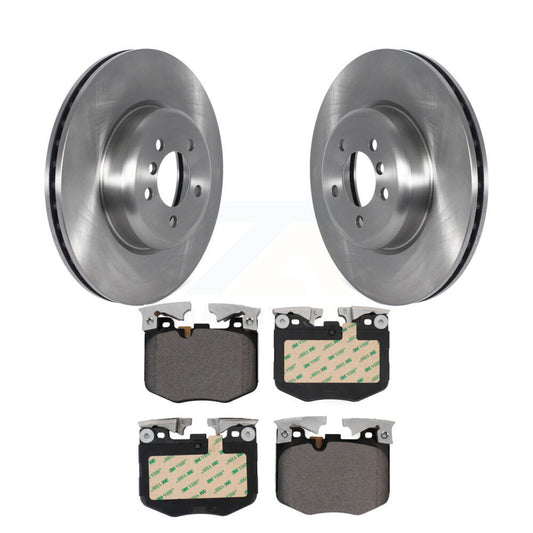 Brake Rotor & Ceramic Pad Front Kit For 2019 BMW 330i With Blue Painted Calipers