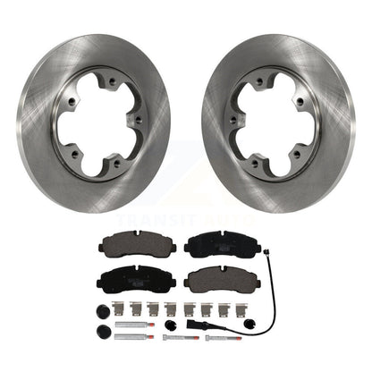 Brake Rotors & Ceramic Pad Rear Kit For 20-21 Ford Transit-350 With 5 Lug Wheels