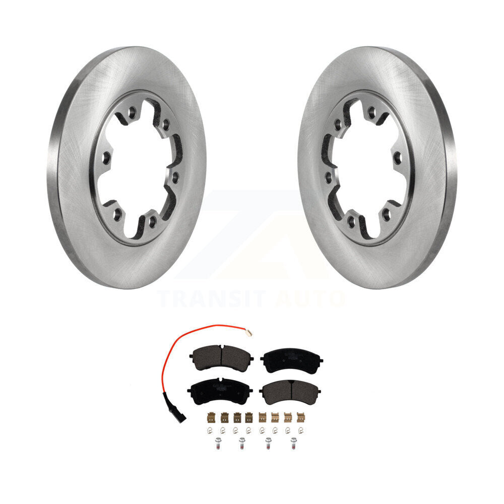Brake Rotor Ceramic Pad Rear Kit For Ford Transit-250 Transit-150 Transit-350 HD