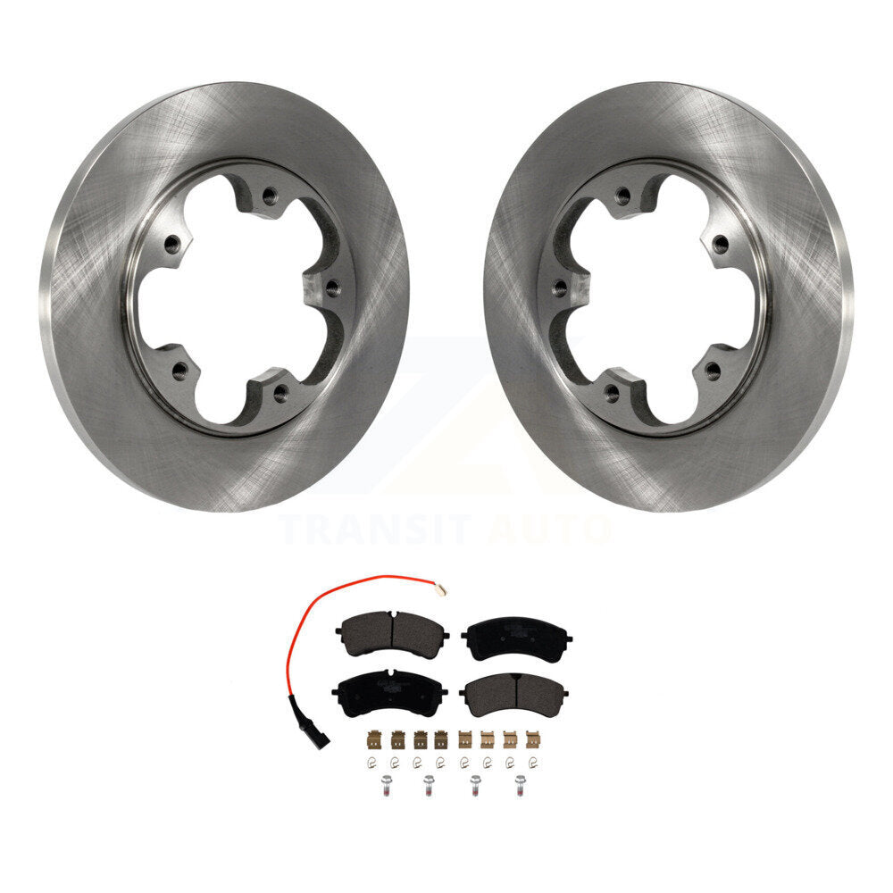 Brake Rotors & Ceramic Pad Rear Kit For Ford Transit-250 Transit-150 Transit-350