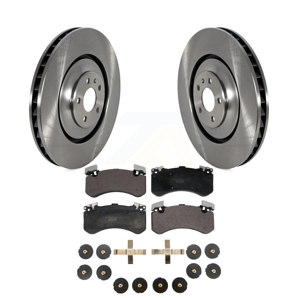 Disc Brake Rotors And Ceramic Pads Front Kit For Audi A8 Quattro S8 S7
