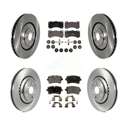 Disc Brake Rotors And Ceramic Pads Front Rear Kit For Audi S8 S7