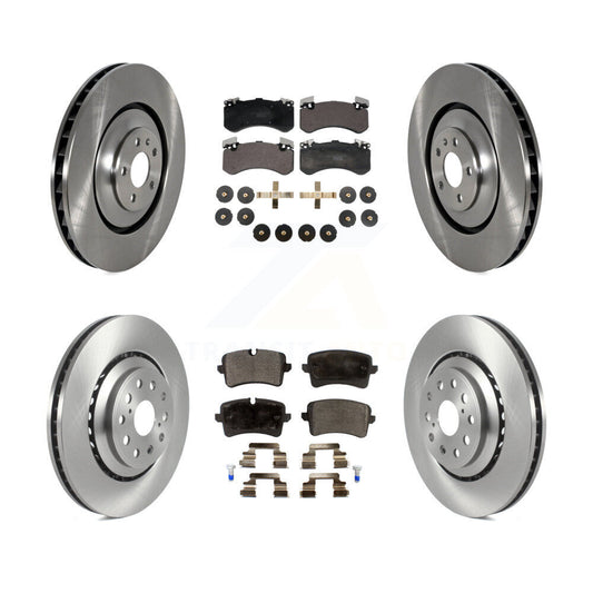 Disc Brake Rotors And Ceramic Pads Front Rear Kit For Audi S8 S7