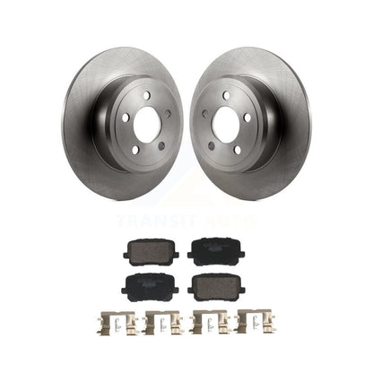 Disc Brake Rotors And Ceramic Pads Rear Kit For Dodge Charger