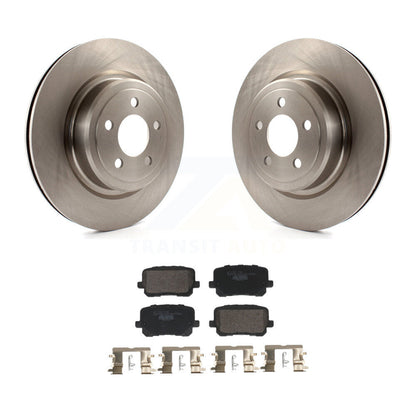 Brake Rotors & Ceramic Pad Rear Kit For 2020-2023 Dodge Charger Pursuit with RWD