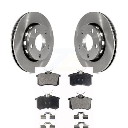 Brake Rotor Ceramic Pad Rear Kit For 2002 Audi S4 With 256mm Diameter