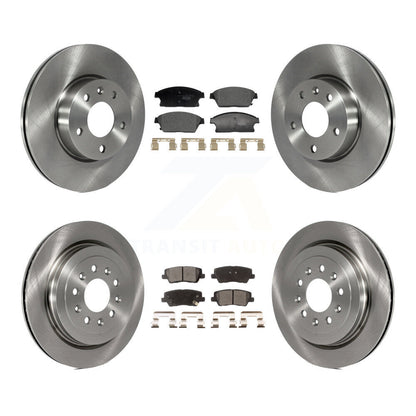 Disc Brake Rotors And Ceramic Pads Front Rear Kit For Cadillac ATS