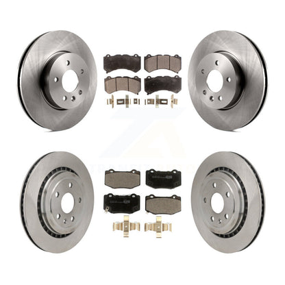 Disc Brake Rotors And Ceramic Pads Front Rear Kit For Cadillac ATS V