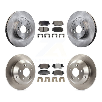 Brake Rotors & Ceramic Pad Front Rear Kit For Hyundai Santa Fe Sport Kia Sorento