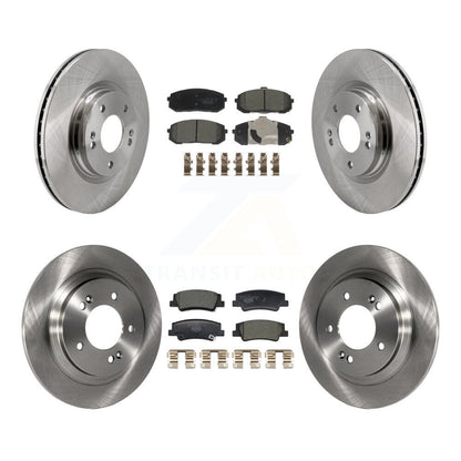 Disc Brake Rotors & Ceramic Pad Front Rear Kit For Hyundai Sonata Kia Niro EV K5