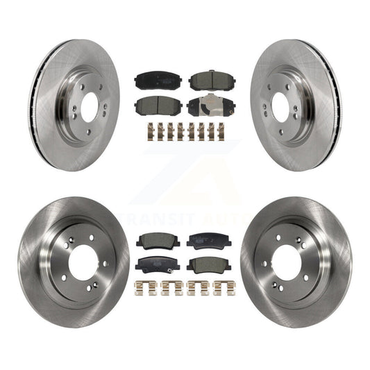 Disc Brake Rotors & Ceramic Pad Front Rear Kit For Hyundai Sonata Kia Niro EV K5
