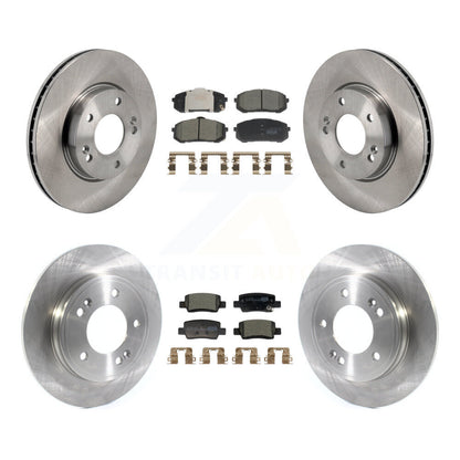 Disc Brake Rotors And Ceramic Pads Front Rear Kit For Hyundai Elantra