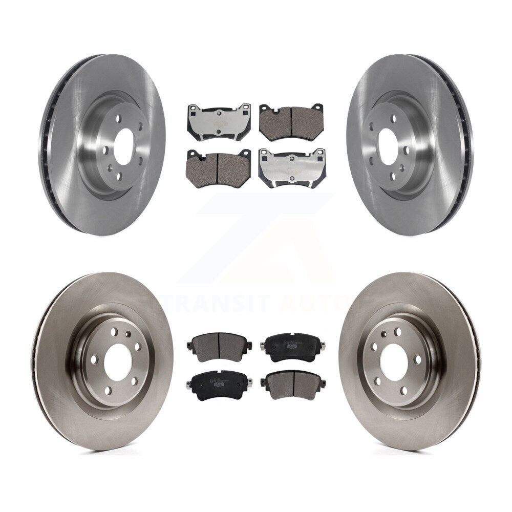 Brake Rotor And Ceramic Pad Front Rear Kit For 2018 Audi Q5 With Brembo Calipers