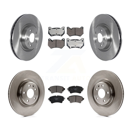 Brake Rotor And Ceramic Pad Front Rear Kit For 2018 Audi Q5 With Brembo Calipers