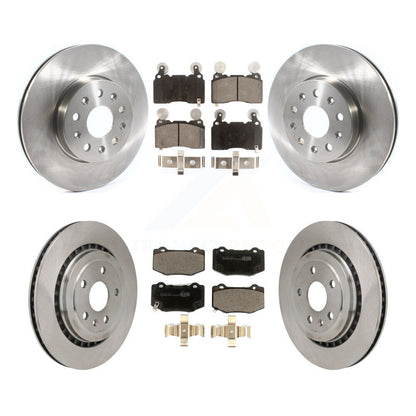 Brake Rotor & Ceramic Pad Front Rear Kit For Chevrolet Camaro With Brembo Brakes