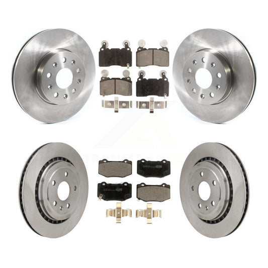 Brake Rotor & Ceramic Pad Front Rear Kit For Chevrolet Camaro With Brembo Brakes